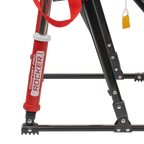 Luxury Camp College Comfort Pro Rocker - Nebraska Cornhuskers - Choice 161 - Heavy-Duty Kickback Rocker with Beverage Holder Detail