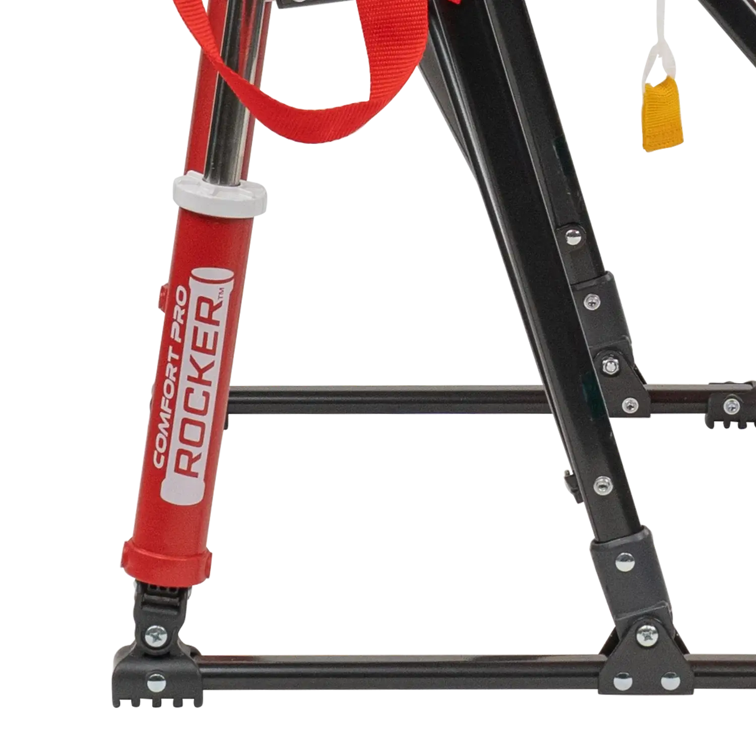 Luxury Camp College Comfort Pro Rocker - Nebraska Cornhuskers - Choice 161 - Heavy-Duty Kickback Rocker with Beverage Holder Detail