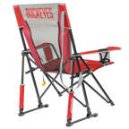 Luxury Camp College Comfort Pro Rocker - Ohio State Buckeyes - Choice 676 - Patented Spring-Action Rocking Chair for Camping Detail