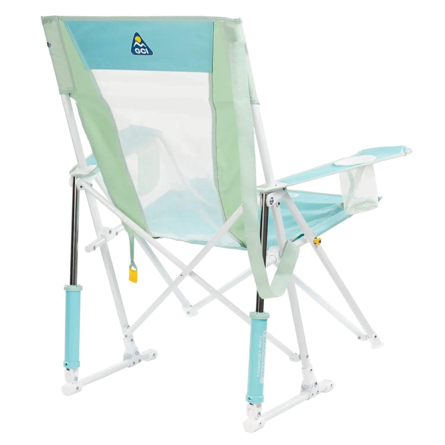 Smooth Motion Comfort Pro Rocker - Choice 375 - Heavy-Duty Kickback Rocker with Beverage Holder Detail