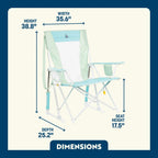 Smooth Motion Comfort Pro Rocker - Choice 375 - Heavy-Duty Kickback Rocker with Beverage Holder Detail