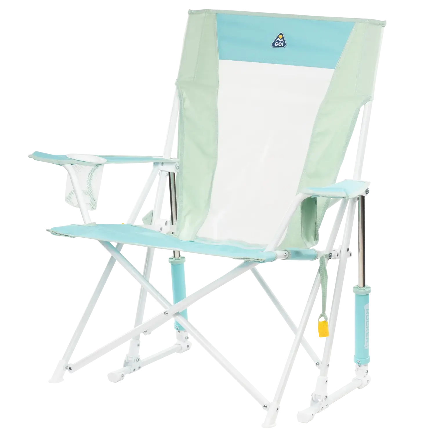 Smooth Motion Comfort Pro Rocker - Choice 375 - Heavy-Duty Kickback Rocker with Beverage Holder Detail