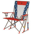 Smooth Motion Comfort Pro Rocker - USA Anniversary Deluxe - Choice 424 - Heavy-Duty Kickback Rocker with Beverage Holder Detail