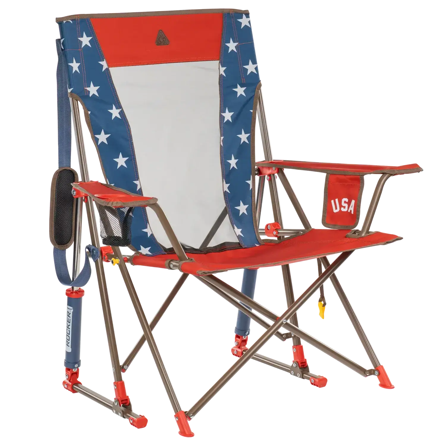 Smooth Motion Comfort Pro Rocker - USA Anniversary Deluxe - Choice 424 - Heavy-Duty Kickback Rocker with Beverage Holder - Default Title