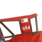 Smooth Motion Comfort Pro Rocker - USA Anniversary Deluxe - Choice 424 - Heavy-Duty Kickback Rocker with Beverage Holder Detail