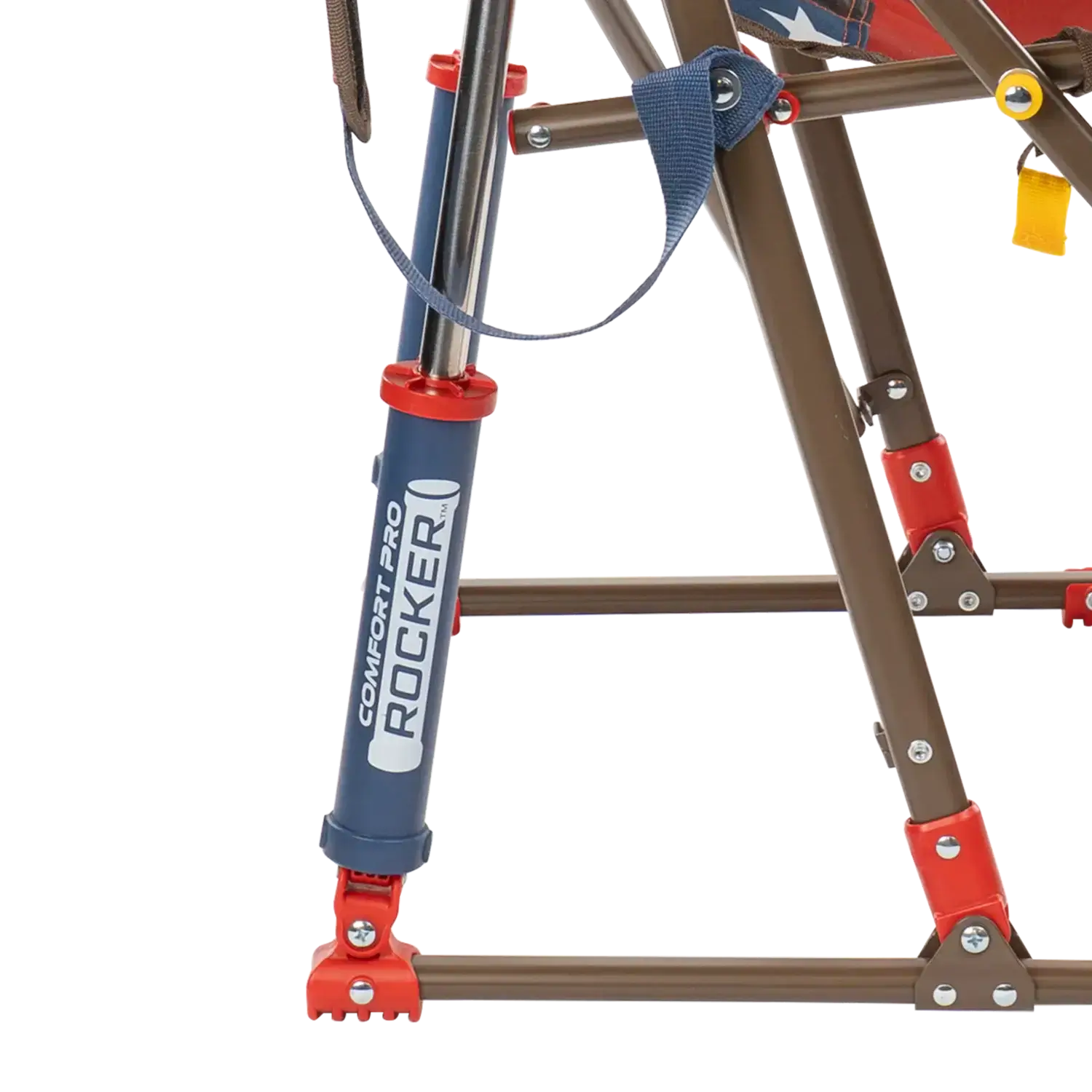 Smooth Motion Comfort Pro Rocker - USA Anniversary Deluxe - Choice 424 - Heavy-Duty Kickback Rocker with Beverage Holder Detail