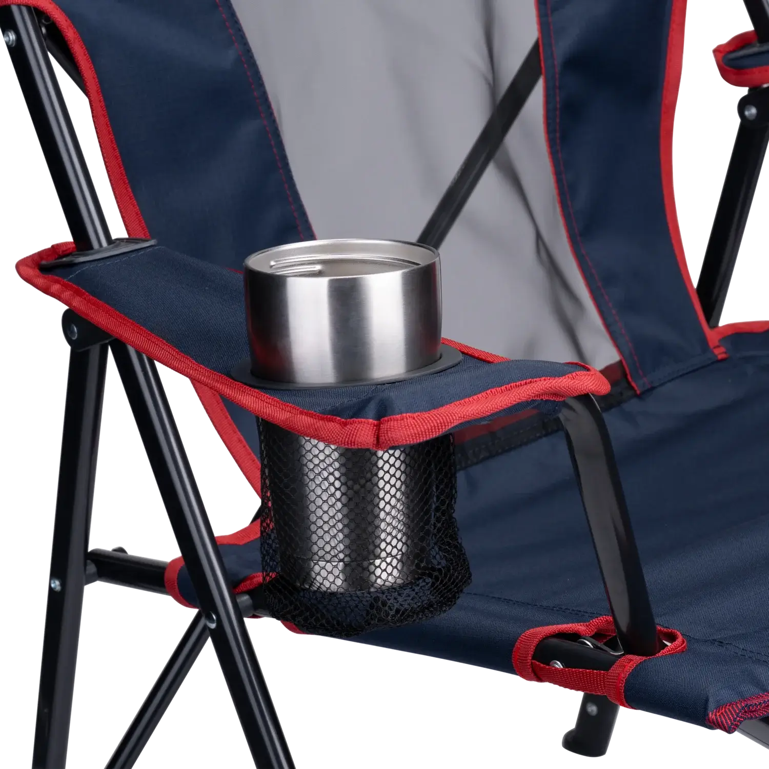 Lightweight Messenger Comfort Quad Chair - Choice 989 - Pico Compact Folding Camp Chair with Carry Bag Detail