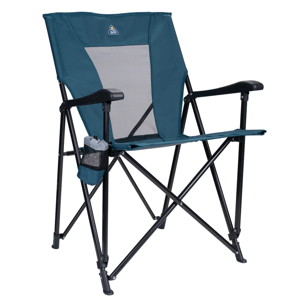 Telescoping Frame Eazy Chair - Choice 976 - Premium Slim-Fold Compact Chair with Messenger Bag - Teal