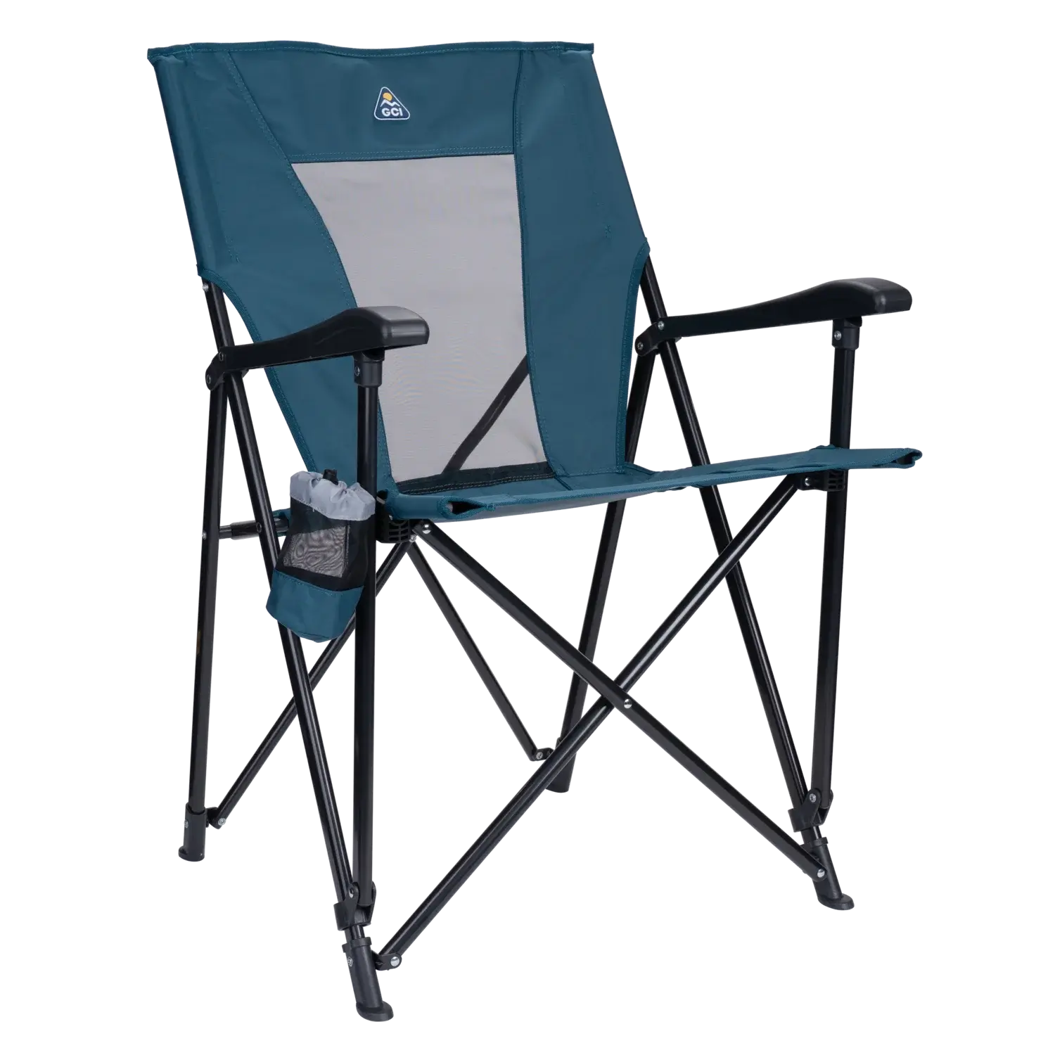 Telescoping Frame Eazy Chair - Choice 976 - Premium Slim-Fold Compact Chair with Messenger Bag - Teal