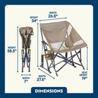 Smooth Motion Pod Rocker Elite - Choice 832 - Freestyle Rocker Portable Outdoor Folding Chair Detail