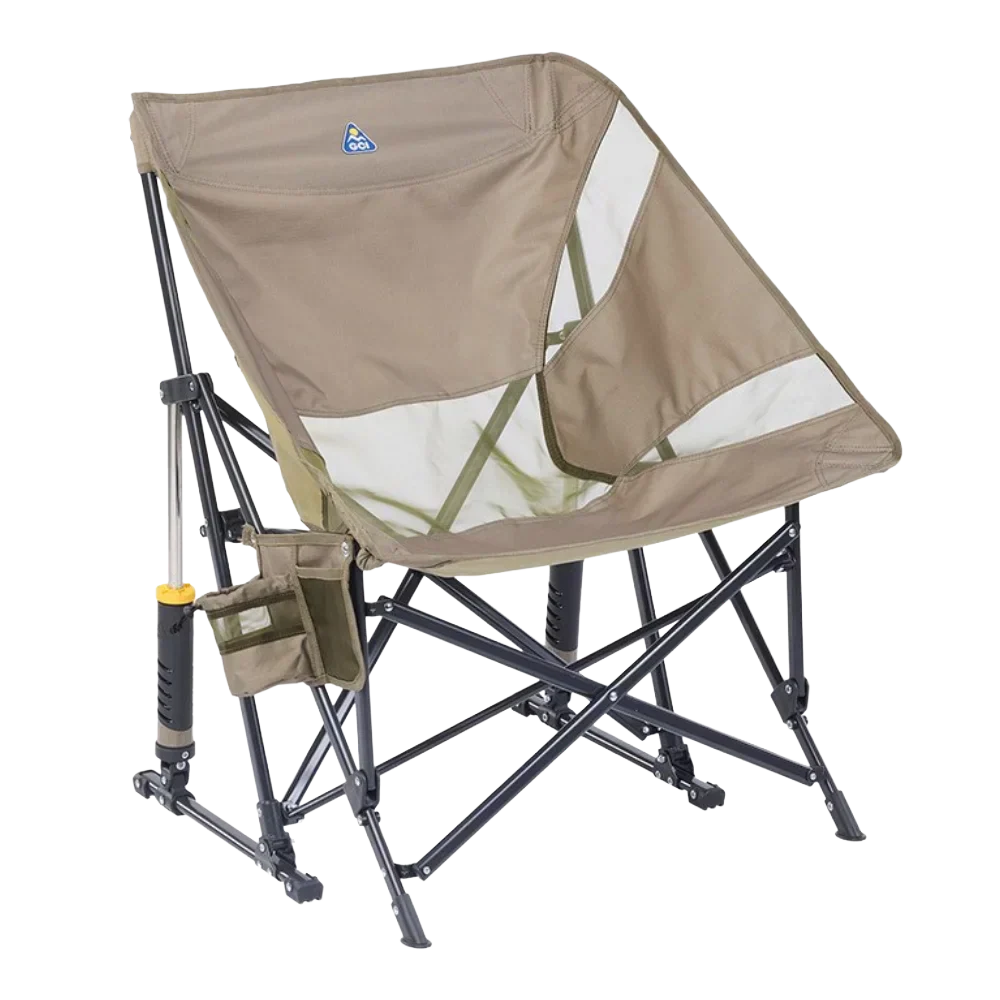 Smooth Motion Pod Rocker Elite - Choice 832 - Freestyle Rocker Portable Outdoor Folding Chair - Aged Fatigue