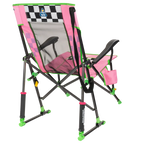 Premium All-Weather RoadTrip Rocker - NASCAR For Her - Choice 560 - Patented Spring-Action Rocking Chair for Camping Detail