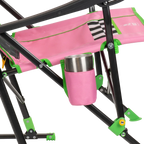 Premium All-Weather RoadTrip Rocker - NASCAR For Her - Choice 560 - Patented Spring-Action Rocking Chair for Camping Detail