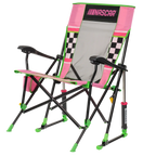 Premium All-Weather RoadTrip Rocker - NASCAR For Her - Choice 560 - Patented Spring-Action Rocking Chair for Camping Detail