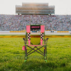 Premium All-Weather RoadTrip Rocker - NASCAR For Her - Choice 560 - Patented Spring-Action Rocking Chair for Camping Detail