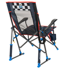 Heavy-Duty Freestyle RoadTrip Rocker - NASCAR For Him - Choice 453 - Heavy-Duty Kickback Rocker with Beverage Holder Detail