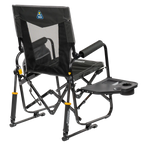 Patented Spring-Action Stowaway Rocker with Side Table - Choice 253 - Freestyle Rocker Portable Outdoor Folding Chair Detail
