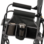 Patented Spring-Action Stowaway Rocker with Side Table - Choice 253 - Freestyle Rocker Portable Outdoor Folding Chair Detail