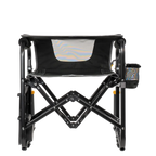 Patented Spring-Action Stowaway Rocker with Side Table - Choice 253 - Freestyle Rocker Portable Outdoor Folding Chair Detail