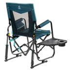 Patented Spring-Action Stowaway Rocker with Side Table - Choice 253 - Freestyle Rocker Portable Outdoor Folding Chair Detail