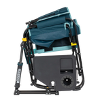 Patented Spring-Action Stowaway Rocker with Side Table - Choice 253 - Freestyle Rocker Portable Outdoor Folding Chair Detail