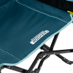 Patented Spring-Action Stowaway Rocker with Side Table - Choice 253 - Freestyle Rocker Portable Outdoor Folding Chair Detail