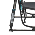 Patented Spring-Action Stowaway Rocker with Side Table - Choice 253 - Freestyle Rocker Portable Outdoor Folding Chair Detail