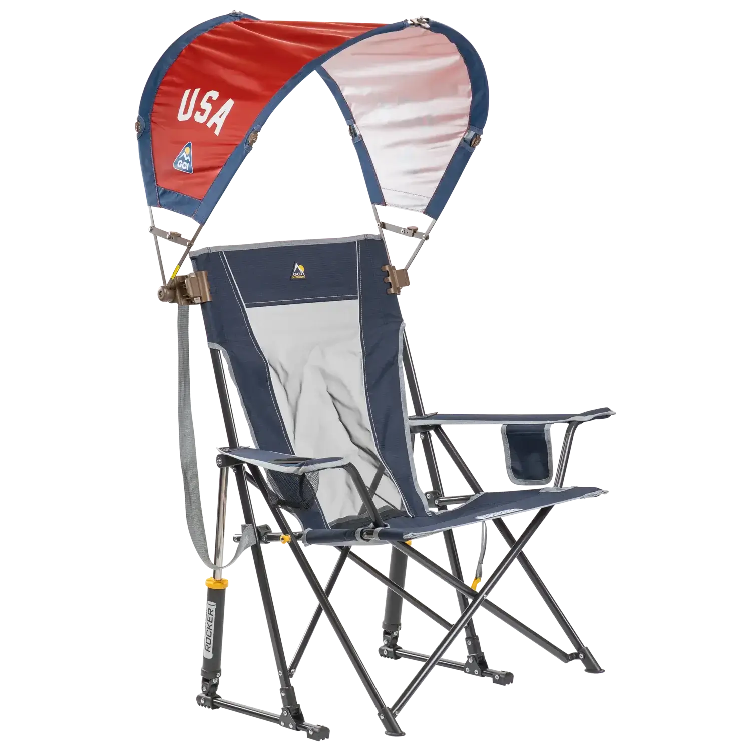 Portable Canopy SunShade Accessory - USA Anniversary Deluxe - Choice 917 - Portable Beach Canopy with Adjustable Shade Angle Detail