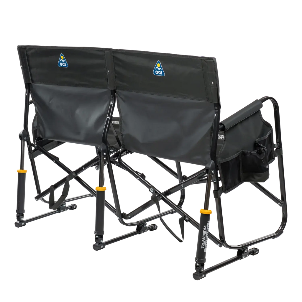 Smooth Motion Tandem Rocker - Choice 227 - Heavy-Duty Kickback Rocker with Beverage Holder Detail