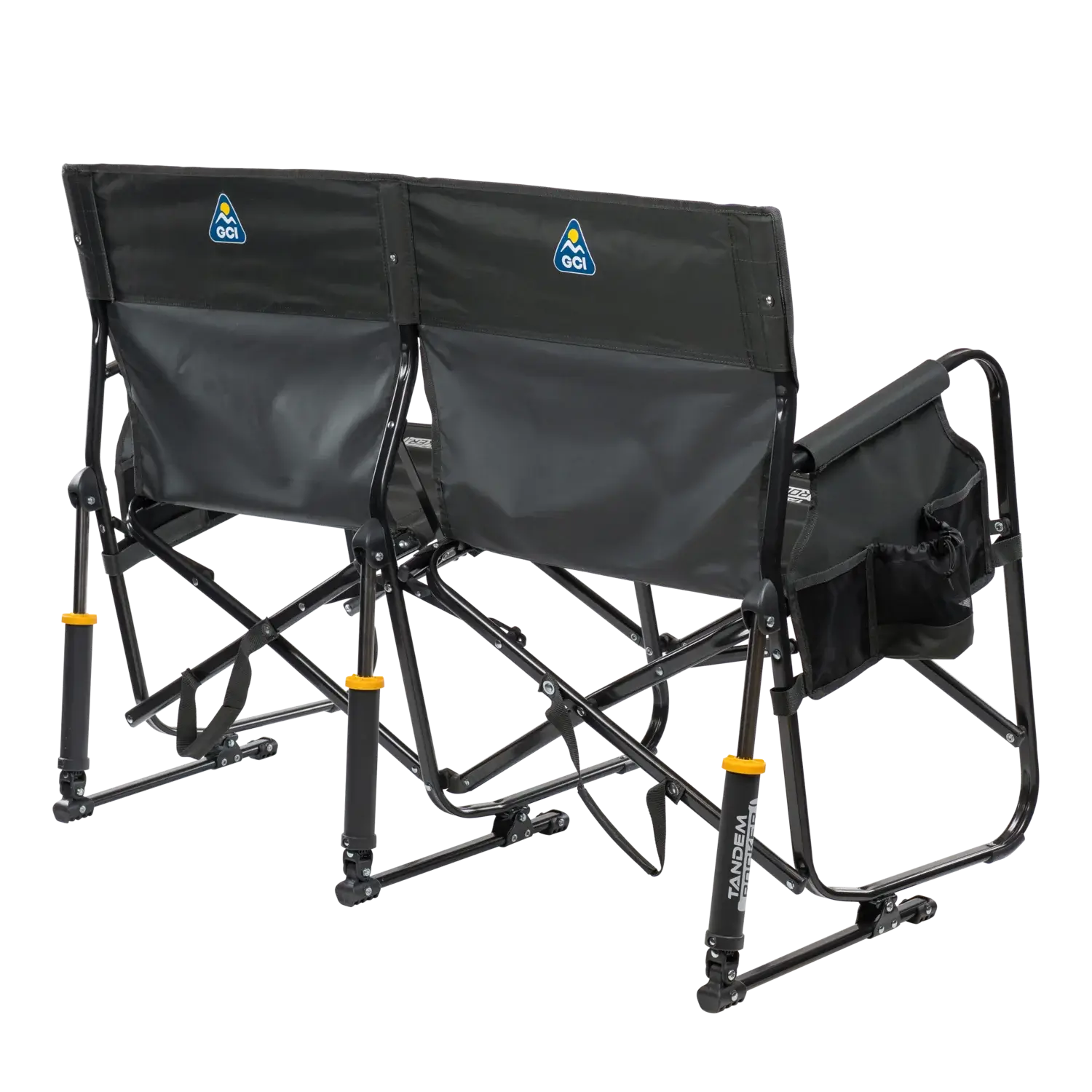 Smooth Motion Tandem Rocker - Choice 227 - Heavy-Duty Kickback Rocker with Beverage Holder Detail