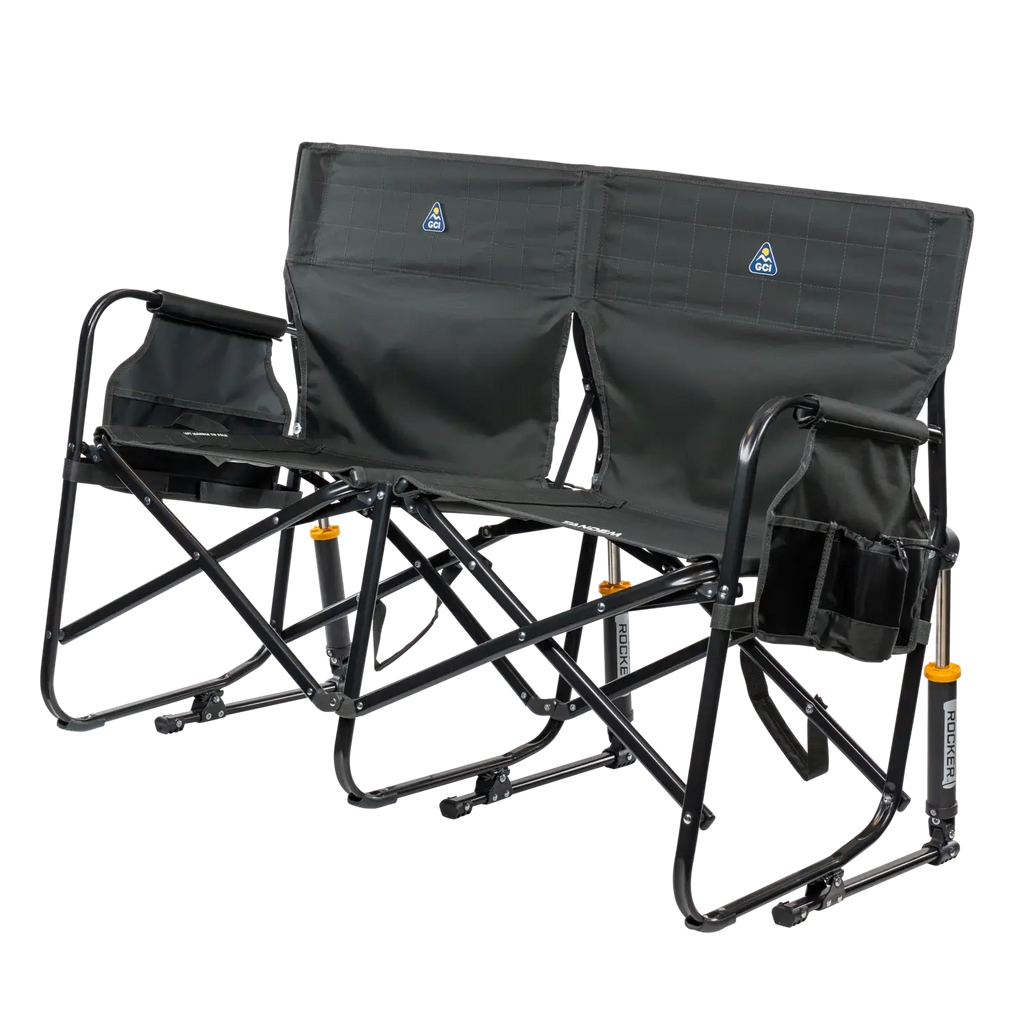 Smooth Motion Tandem Rocker - Choice 227 - Heavy-Duty Kickback Rocker with Beverage Holder Detail