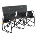 Smooth Motion Tandem Rocker - Choice 227 - Heavy-Duty Kickback Rocker with Beverage Holder - Dark Charcoal